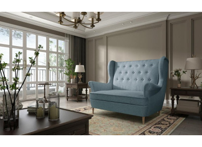 Banka Chesterfield divvietīgā dīvāna dīvāns ar velveta apdari