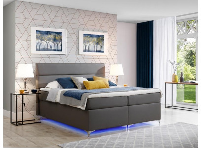 Boxspring gulta Dubultgulta Ādas gulta Gultas Pamatne Gulēšanas istabas Mēbeles 180x200