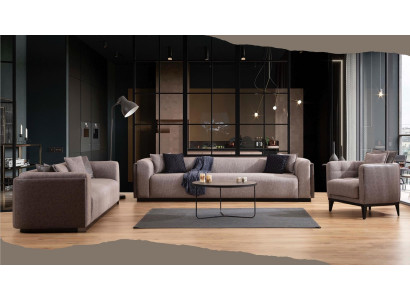 Sofas kārtas 4 3 sēdvietas dizaina dīvāns Polster mūsdienīgas grupas komplekts
