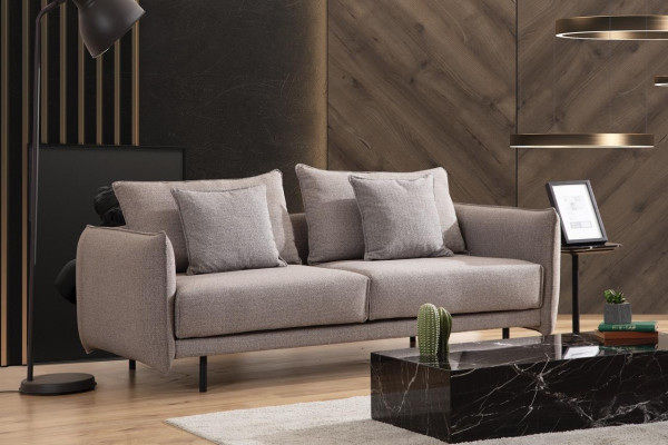 Trīsvietīgais dīvāns Sofa mēbeles iekārtojums Dīvāns Dīvāni Polster pelēcīgs Jauns