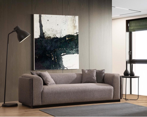 Dzīvojamā istaba Dīvāns 4 vietas dizains Polster Couch Moderns Luksuss Jauns Brūns