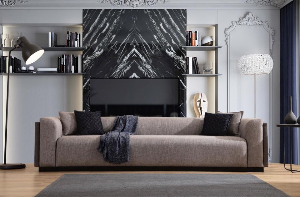 Sofas kārtas 4 3 sēdvietas dizaina dīvāns Polster mūsdienīgas grupas komplekts