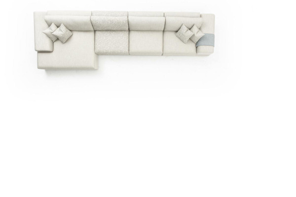 Stūra dīvāns Dzīvojamā istaba Mēbeles Moderns Dīvāns L-formas Lux Couch Jauna Pelēka