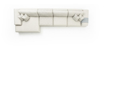 Stūra dīvāns Dzīvojamā istaba Mēbeles Moderns Dīvāns L-formas Lux Couch Jauna Pelēka