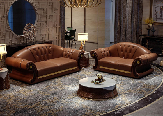 Chesterfield dīvāns Arklājs Dīvāns 3-vietīgs Dīvāns Dekoratīvā Polsterāpšu Ādas Jauni.
