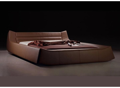 Gulta polster dizains luksusa divvietīgas viesnīcas gultas guļamistaba āda audums moderns