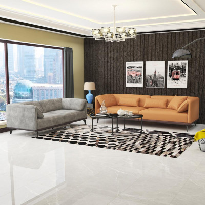 Sofa komplekts 4+3+2 ādas dīvāns Dīvāns Izgatavo Moderns dīvāns