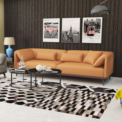 Sofa komplekts 4+3+2 ādas dīvāns Dīvāns Izgatavo Moderns dīvāns