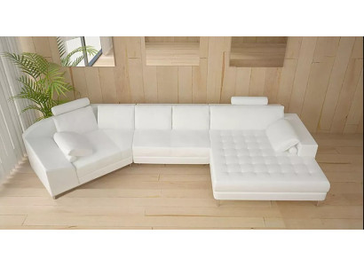 Stūveļsofa ādas sofa dizaina sofa stūveļsofa U formas mūsdienīgs polstermēbeles dzīvojamā istabā.