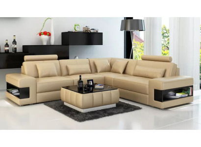 Stūra dīvāns stūra dīvānkreklas dizaina dzīvojamā istaba mēbeles ādas polsteris dīvāns sofa