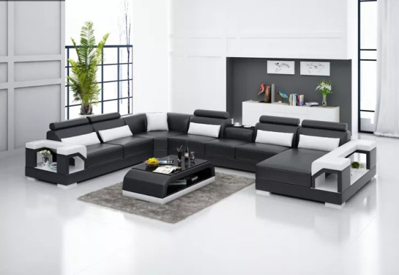 Stūra dīvāns Stūra dīvāns Apdare Stūra dīvāns Sofa Mūsdienu dzīvojamā istaba