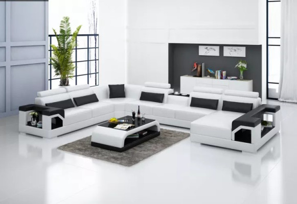 Stūra dīvāns Stūra dīvāns Apdare Stūra dīvāns Sofa Mūsdienu dzīvojamā istaba