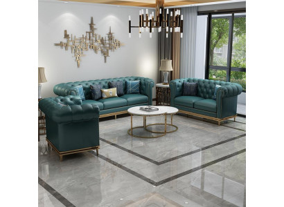 Chesterfield dīvāngarnitūra dīvāns dīvāns Sofa 6 gab. dzīvojamā istaba komplekts galdi