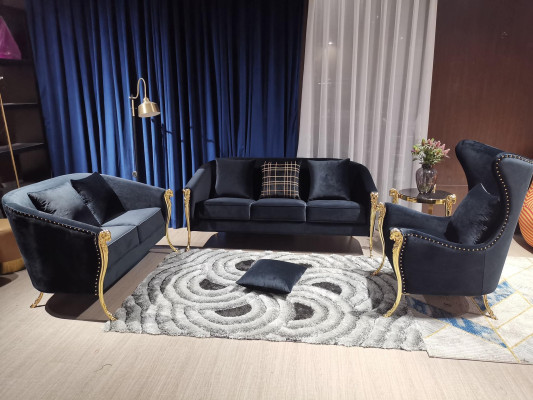 Sofas komplekts ar 3+2+1 sēdvietām, dizaina dīvāni, auduma atpūtas mīkstajā sofā.