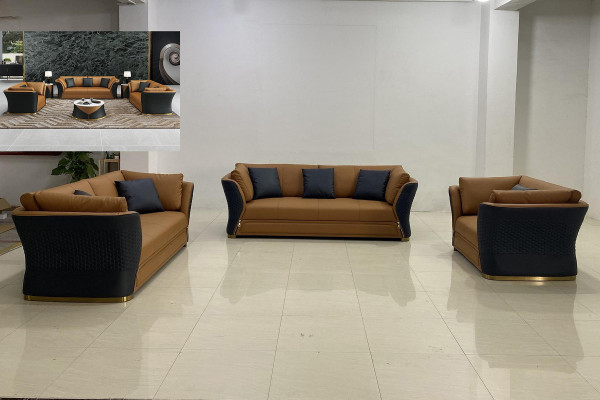 Sofas eimena 3+1 divvietīgie vītnes dīvāns mēbeles mīkstas mēbeles āda biroja jauns