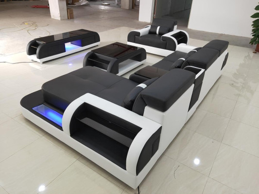 Ecksofa Dīvāns Dīvāni Sidebaord Dizains Dzīvojamie apgabali Sofa komplekti jauni