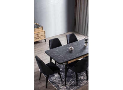 Krēsls ēdamistabas krēsls Moderni koka krēsli Dizaina ēdamistaba Elegants metāls Jauni