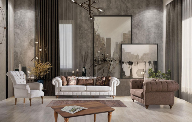 Sofas Teksils Moderns Dīvāns 3-vietīgs Dīvāns Dizains Dīvāns Polster Beisās