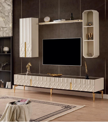 Dzīvojamā siena TV skapis Sideboard-Galds Komode Skapis Koks Sideboard Mēbeles