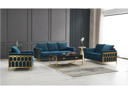 Dzīvojamās istabas dizaina dīvāns, dīvānu komplekts 3+2+1 vieta Moderne Couch Set