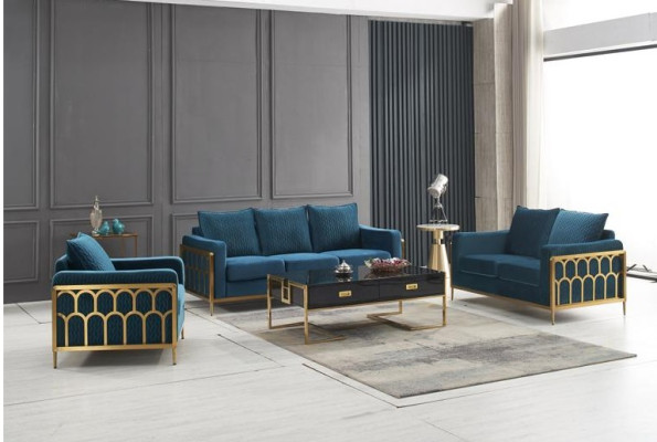 Trīsvietīga gulta Polster Design Sofa Moderns sēdekļa dekors Dīvāns Istaba Mēbeles