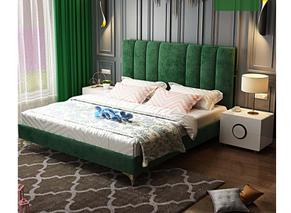 Gulta Piespiedumi Dizains Luksusa Dubultā Viesnīcas Dekoratīvā Guļamistaba Ādas