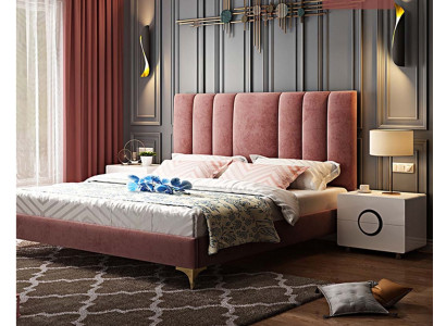 Luksusa guļamistabas mēbeļu komplekts 3 gab. komplektā Gulta 2x nakts plaukts Moderns