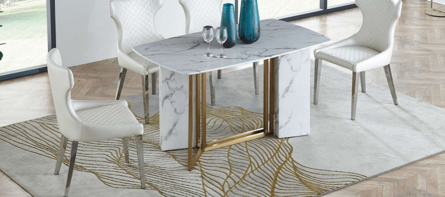 Luksusa mēbeles marmora galdi 180x90cm dzīvojamā istaba viesnīca ēdamistaba galds dizaineri Jauns