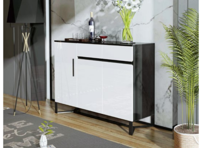 Komoda Sideboard Highboard Skapis Servants 3 durvis 2 paliktņi