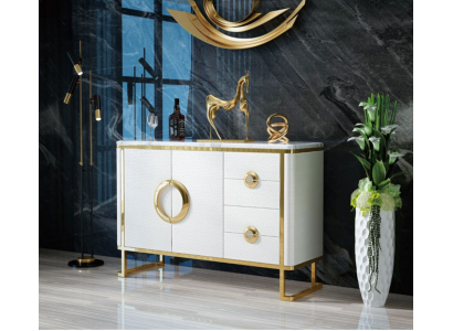 Vērts dizains komode Sideboard Itāļu komodes Lowboards āda.