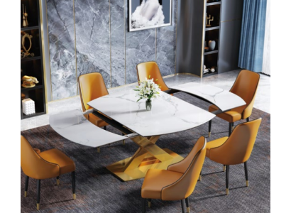 Mūsdienīgs koka galds ēdamistabai, tīkla 120/180 cm ēdamistaba.