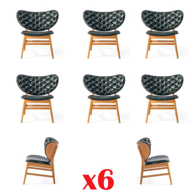 Polsterēti Chesterfield dīvāni, restorāna ēdamistabas krēsli, jauna komplekta 6 dizaineru krēsli.