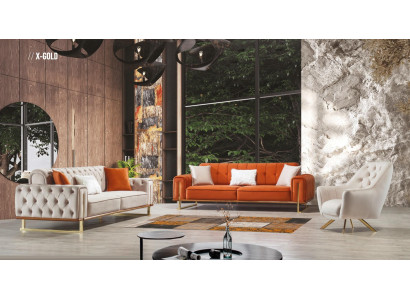 Luksusa mēbeles ASV stila Chesterfield dīvānu komplekts dīvāns daudzkrāsains sofa