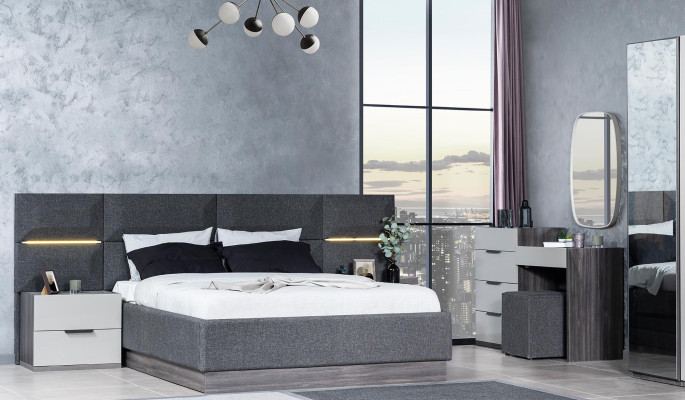 Gulta Matracis Dizains Materiāls Koks Divguļamais Viesnīcas Gultas Jauns Moderns