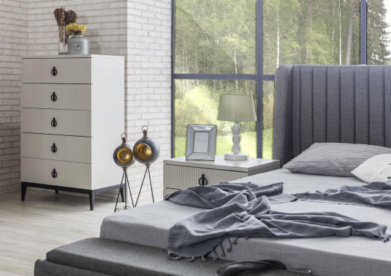 Kumode koka skapji konsoles guļamistabai moderns augstais skapis sānu skapis
