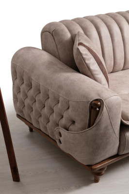 Chesterfield dīvāngarnitūra dīvāns sēdekļa polsteris dīvāns mēbeles audums tekstils