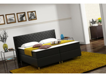 Boxspring gulta Box Hotel gulta ar visko un matraci ādas gulta gultas divguļamais gults K3