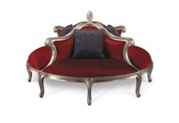 Apļas dīvāns Polster Couch Polster Chesterfield, veļuras pārklāts 4 vietas, antīkais stils.