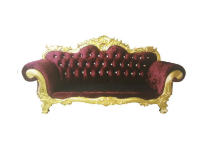 Tronis dīvāns Karaliskais Chesterfield apdare velveta audums 3-vietīgs Antīkais stils Dīvāni Jauns