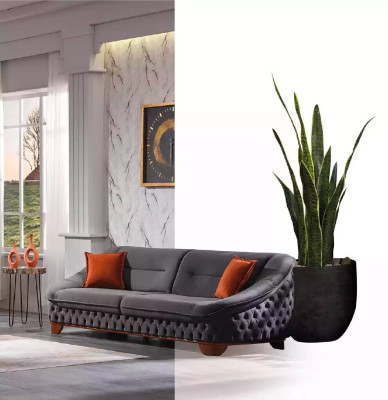 Sofas komplekts 3+3+1 sējama vieta Luxus Modern Iestatījums dizains dīvāni Polster Chesterfield