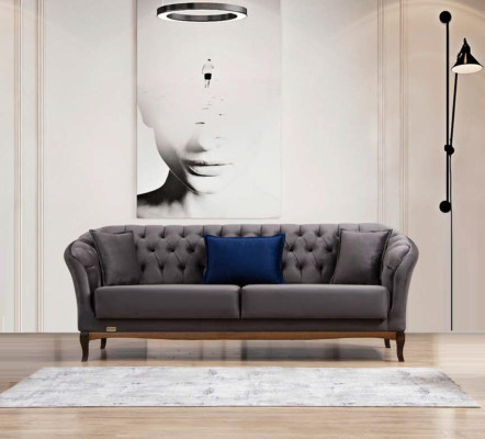 Sofas komplekts 3+2+1 sēdvietu dīvāns krēsls komplekti polsteris audums tekstils jauns
