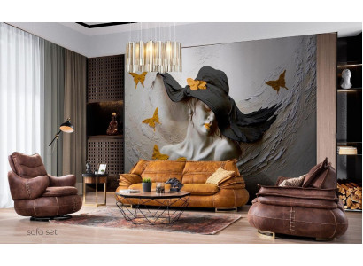 Sofas komplekts 3+1+1 vietas sēdētājus dizaina sofā pieclīnijuma modernas 3 daļas