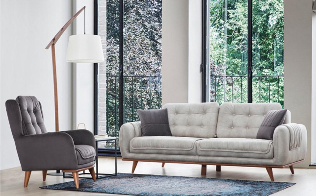 Chesterfield krēsls atpūtai Kluba sofa vienvietīgs dīvāns polsterēts mēbeles brūnā krāsā