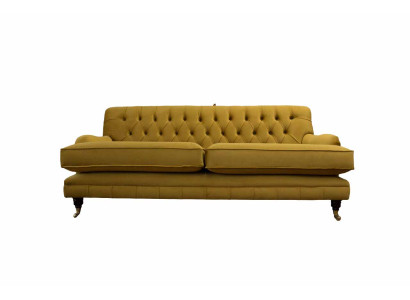 Chesterfield dīvāns 3 vietu apšuvums tekstila audums Dīvāns Elegantie dīvāni