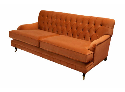 Trīs vietas dīvāns 3 sēdvietas audums Chesterfield moderns dizains dzīvojamā istaba dīvāns