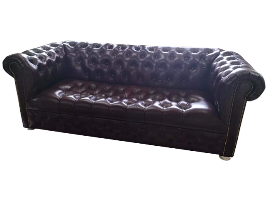 Chesterfield dīvāns 3 sēdvietām ādas dīvāns Brūns Modernie dīvāni 230 cm