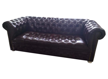 Chesterfield dīvāns 3 sēdvietām ādas dīvāns Brūns Modernie dīvāni 230 cm