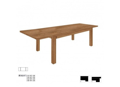 Dabīgs koka masīvs galds 180x90 cm ēdamistaba ozola masīva koka galds mēbeles.