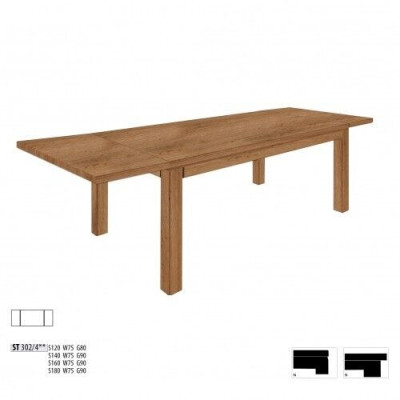 Dabīgs koka masīvs galds 180x90 cm ēdamistaba ozola masīva koka galds mēbeles.