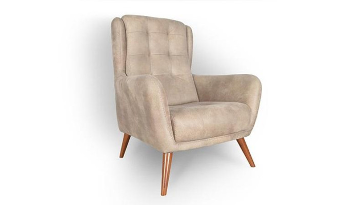 Chesterfield krēsla kluba dīvāns vienpersonas dīvāns mēbeles beige relaksējošs jauns